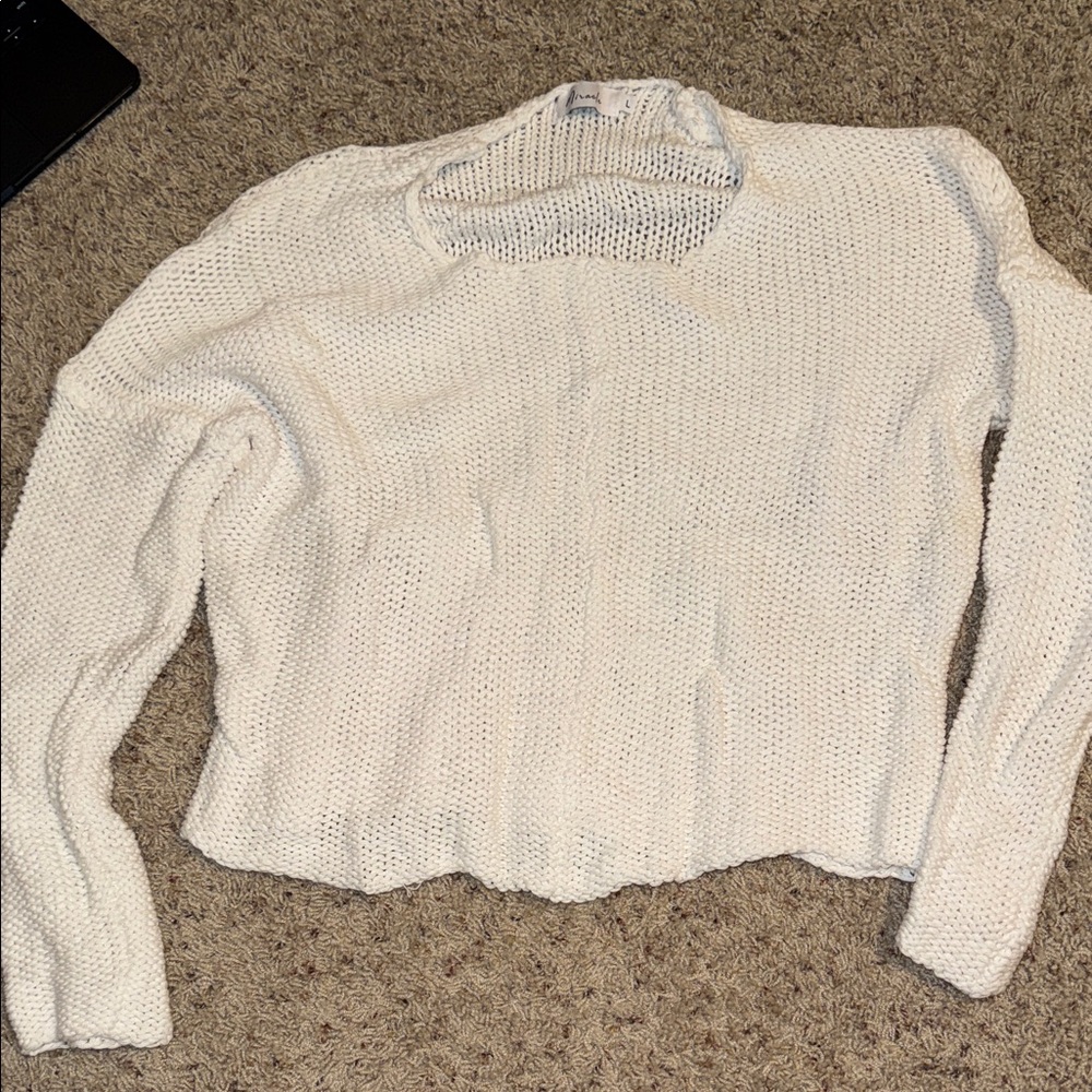Miracle Cozy White Knit Sweater